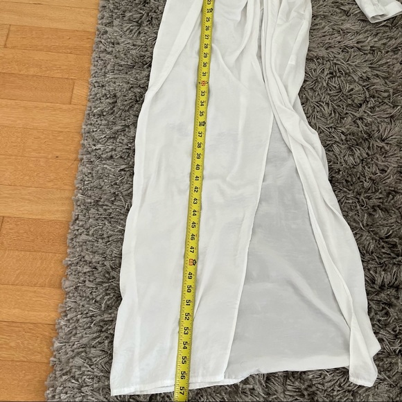 Missguided Peace + Love Satin Maxi Front Twist Shirt Dress - Picture 16 of 16